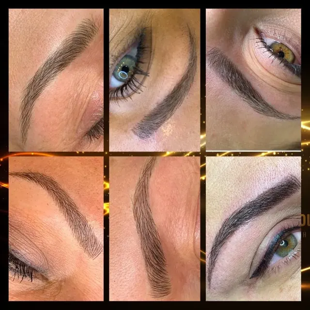 Collage: Augenbrauen und Lidstrich in Permanent Make-up